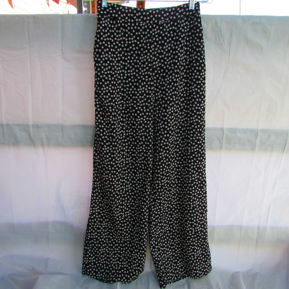 SHEIN Black and White Wide Leg Pants
